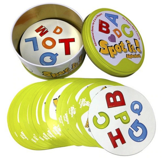 Spot It Dobble - társasjáték a figyelem fejlesztésére - Betűk