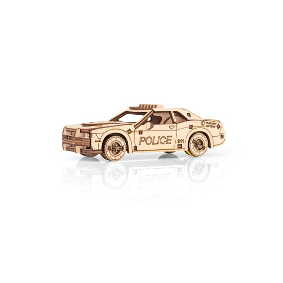 Zseb rendőrautó -prémium 3D fa puzzle Zseb rendőrautó -prémium 3D fa puzzle