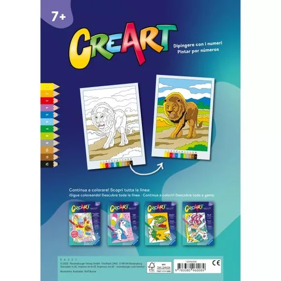 Creart Színező füzet - veszélyes állatok Creart Színező füzet - veszélyes állatok