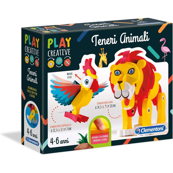 Teneri Animali -Cuki állatok - puha puzzle - oroszlán Teneri Animali -Cuki állatok - puha puzzle - oroszlán