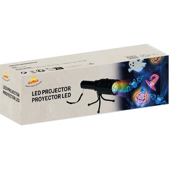 Led projektor 22 cm állványra szerelhető elemekkel / usb-vel