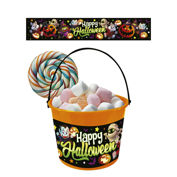 Halloween vödör - Happy Halloween, 18x16 cm