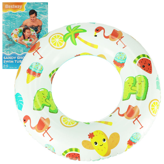Úszógumi - flamingó mintával - 51 cm - 3-6 év BESTWAY 36014