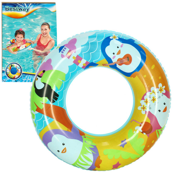 Úszógumi - pingvin mintával - 51 cm - 3-6 év BESTWAY 36113