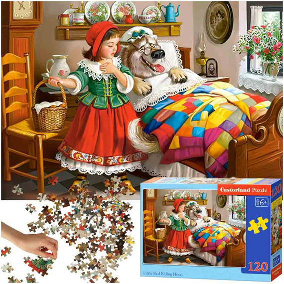 Piroska és a farkas puzzle - 120 db