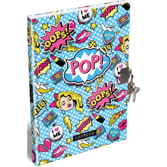 Emlékkönyv keményfedeles A/5, Lollipop, POP