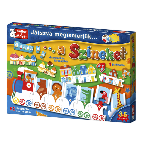Játszva megismerjük a színeket - Puzzle alapú társasjáték (Keller & Mayer)