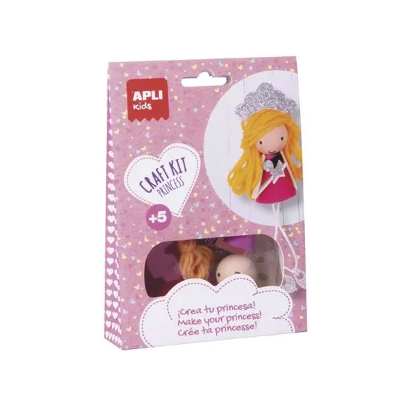 Bábukészítő készlet, APLI Kids Craft Kit, hercegnő