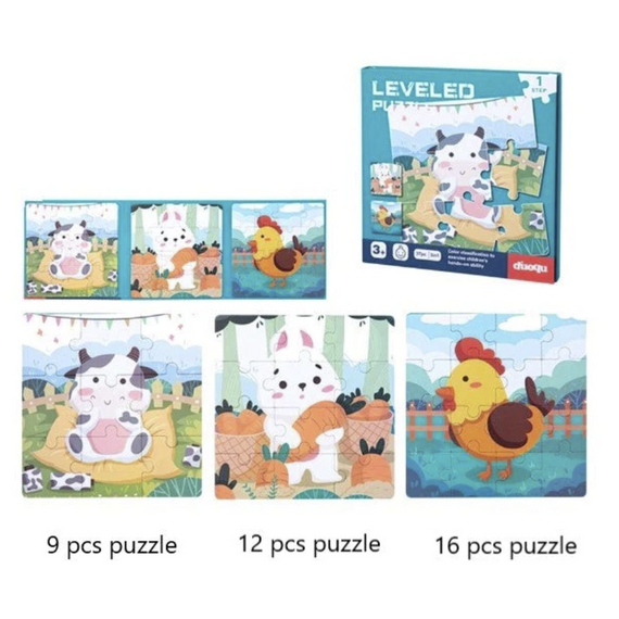 Lépésről lépésre - Mágneses puzzle - fejlesztő játék - 1-es szint Lépésről lépésre - Mágneses puzzle - fejlesztő játék - 1-es szint