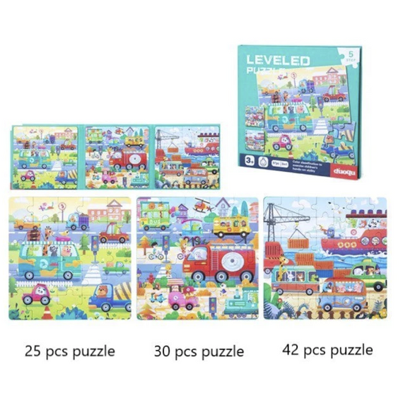 Lépésről lépésre - Mágneses puzzle - fejlesztő játék - 5 -es szint Lépésről lépésre - Mágneses puzzle - fejlesztő játék - 5 -es szint
