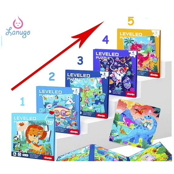 Lépésről lépésre - Mágneses puzzle - fejlesztő játék - 2 -es szint Lépésről lépésre - Mágneses puzzle - fejlesztő játék - 2 -es szint
