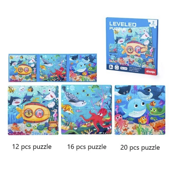 Lépésről lépésre - Mágneses puzzle - fejlesztő játék - 2 -es szint Lépésről lépésre - Mágneses puzzle - fejlesztő játék - 2 -es szint