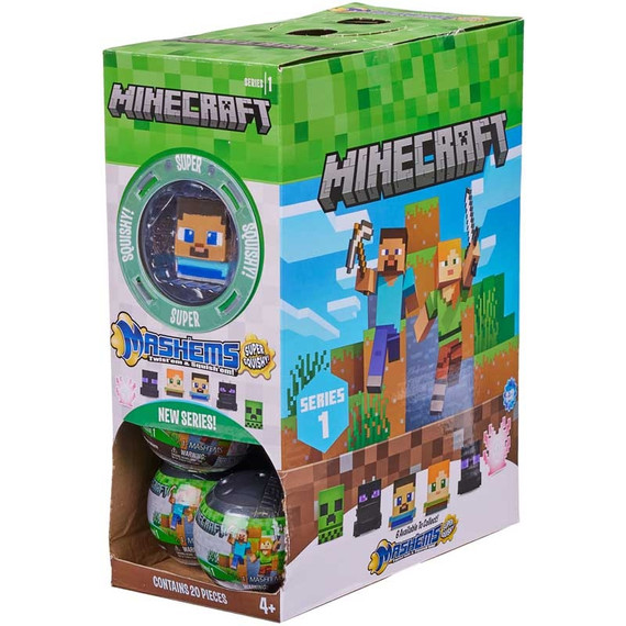Minecraft karakterek meglepetés dobozban