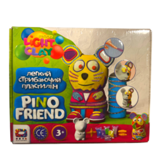 Pino Friend - Pino Barát - egérke díszítő kreatív szett, gyurmával, habfigurával