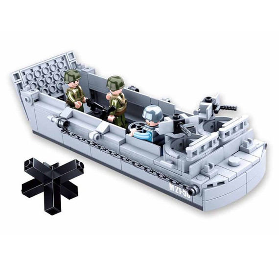Sluban Army - WWII szövetséges LCVP partraszálló hajó építőjáték készlet Sluban Army - WWII szövetséges LCVP partraszálló hajó építőjáték készlet