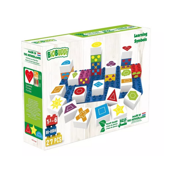 Biobuddi - Építőjáték - Tanulás – alakzatok (konstruáló játék) - A játék LEGO DUPLO kompatibilis. Biobuddi - Építőjáték - Tanulás – alakzatok (konstruáló játék) - A játék LEGO DUPLO kompatibilis.