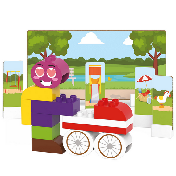 Biobuddi - Építőjáték - Babakocsis séta (konstruáló játék) - A játék LEGO DUPLO kompatibilis. Biobuddi - Építőjáték - Babakocsis séta (konstruáló játék) - A játék LEGO DUPLO kompatibilis.