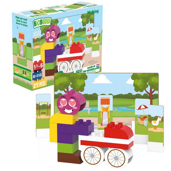 Biobuddi - Építőjáték - Babakocsis séta (konstruáló játék) - A játék LEGO DUPLO kompatibilis. Biobuddi - Építőjáték - Babakocsis séta (konstruáló játék) - A játék LEGO DUPLO kompatibilis.