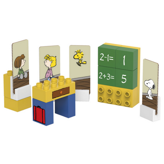 Biobuddi Snoopy - Építőjáték - Iskola (konstruáló játék) - A játék LEGO DUPLO kompatibilis Biobuddi Snoopy - Építőjáték - Iskola (konstruáló játék) - A játék LEGO DUPLO kompatibilis