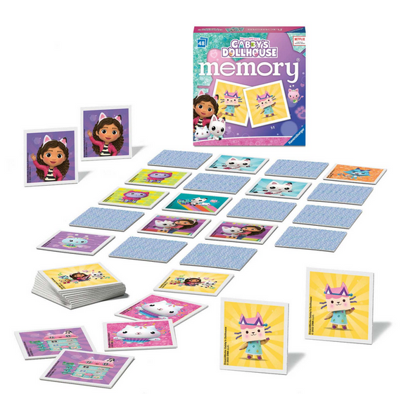 Memóriajáték - Gabi babaháza - Fejlesztőjáték (Ravensburger Mini Memory - Gabby's dollhouse)
