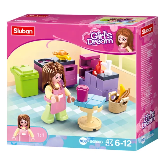 Sluban Girl's Dream - Konyha építőjáték készlet Sluban Girl's Dream - Konyha építőjáték készlet