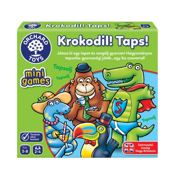 Krokodil! Taps! mini kártyajáték - Orchard toys