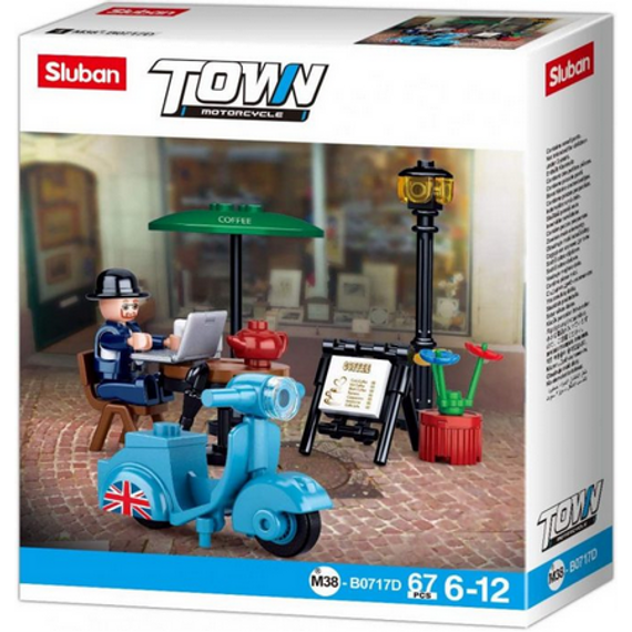 Sluban Town - Robogó építőjáték készlet Sluban Town - Robogó építőjáték készlet