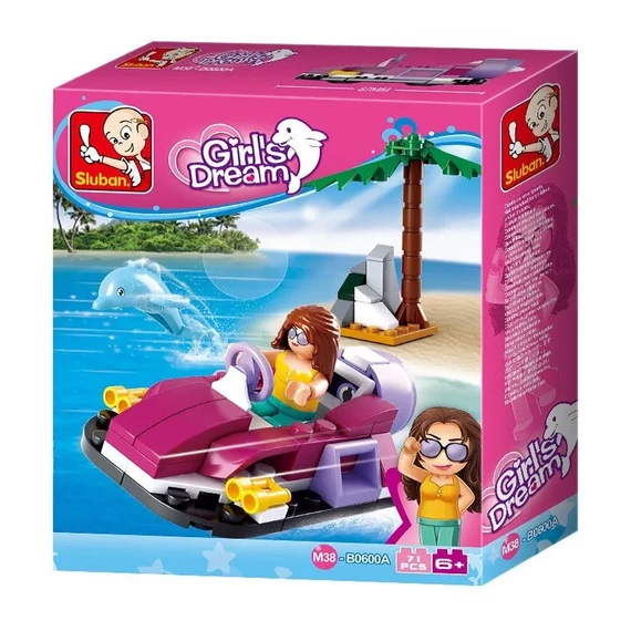 Sluban Girl's Dream - Légpárnás hajó építőjáték készlet Sluban Girl's Dream - Légpárnás hajó építőjáték készlet