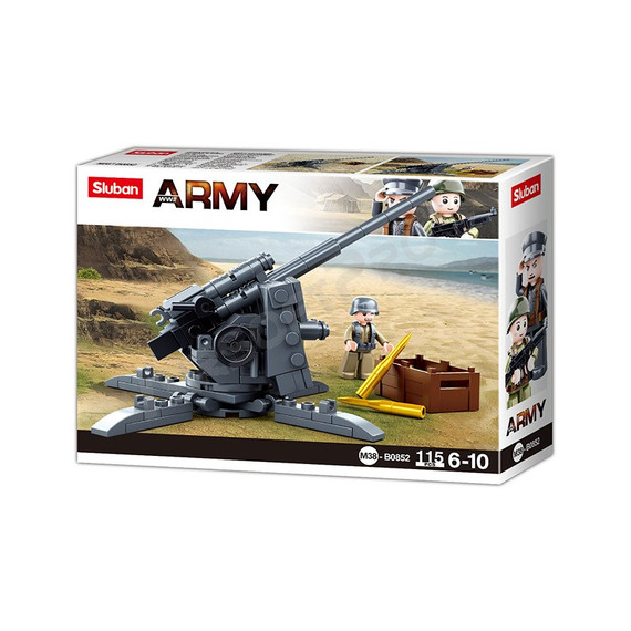Sluban Army - WW2 légvédelmi ágyú építőjáték készlet