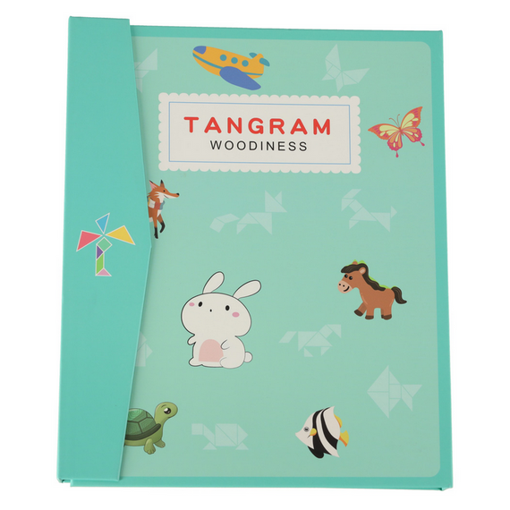 Tangram puzzle - mágneses - Woodiness