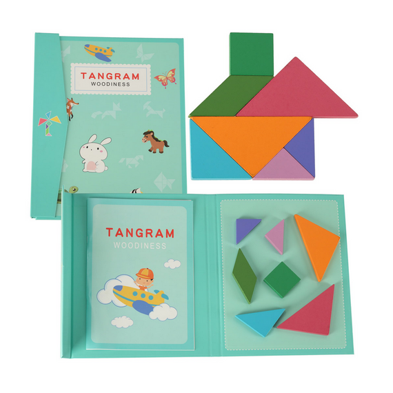 Tangram puzzle - mágneses - Woodiness Tangram puzzle - mágneses - Woodiness