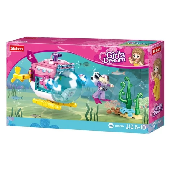 Sluban Girl's Dream - Tengeralattjáró építőjáték készlet Sluban Girl's Dream - Tengeralattjáró építőjáték készlet