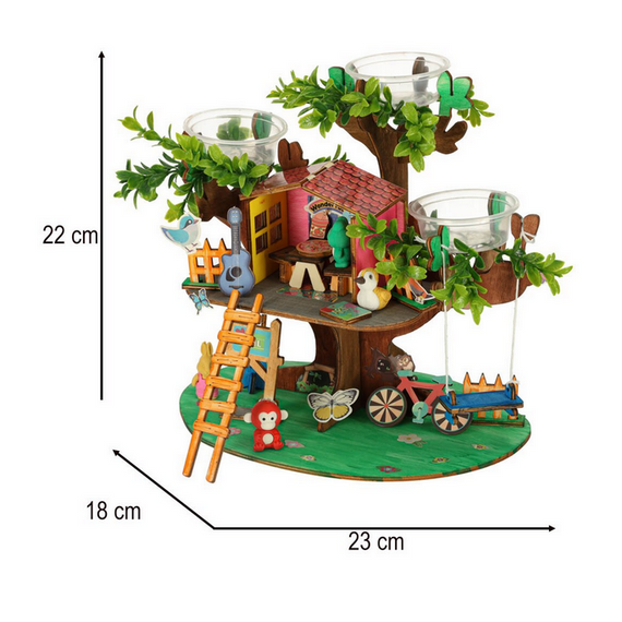 Kreatív faházépítő készlet kiegészítőkkel - Tree House Kreatív faházépítő készlet kiegészítőkkel - Tree House