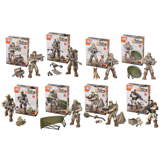 Mini katonai akciófigura - Special force soldier - többféle modell