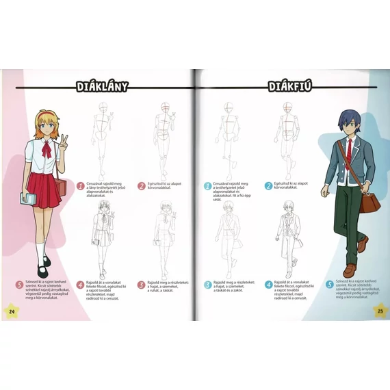 Manga karakterek sónen és sódzso stílusban