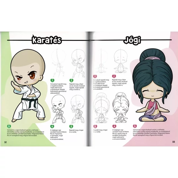 Manga karakterek csibi stílusban Manga karakterek csibi stílusban
