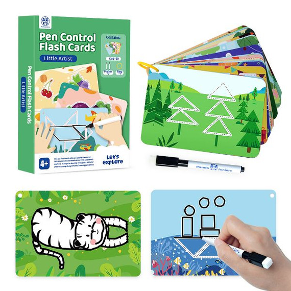 Vonalvezető - A kis művész (Pen Control Flash Cards - Little Artist - Panda Juniors) Vonalvezető - A kis művész (Pen Control Flash Cards - Little Artist - Panda Juniors)