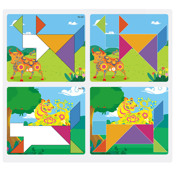 Panda Juniors - mágikus tangram - kinai zodiákus jelek