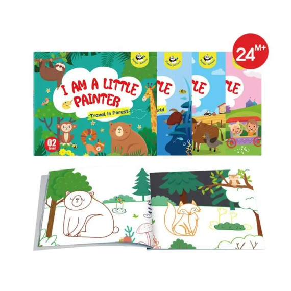 I am a little painter - Utazás az erdőben - kreatív szinező
