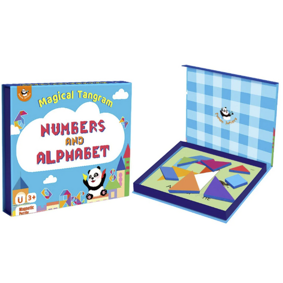 Panda Juniors - mágikus tangram - számok és betűk