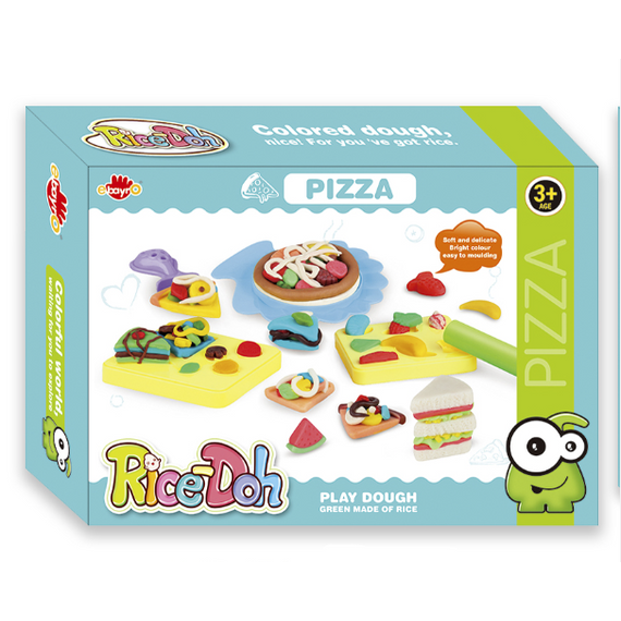Rizs-gyurma - kreatív gyurmakészletek - Pizza készítéséhez