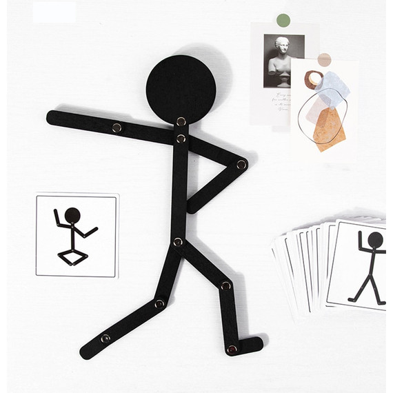 Pálcika sport ember (fa) - Wooden stick man