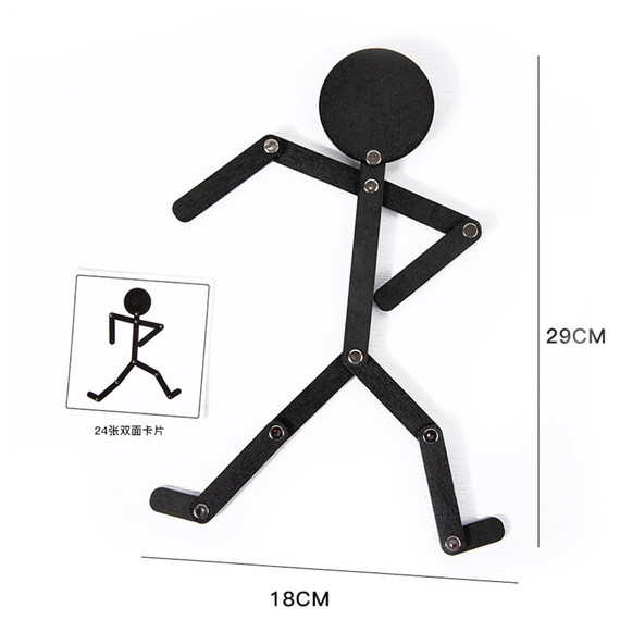Pálcika sport ember (fa) - Wooden stick man