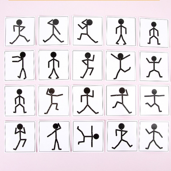 Pálcika sport ember (fa) - Wooden stick man