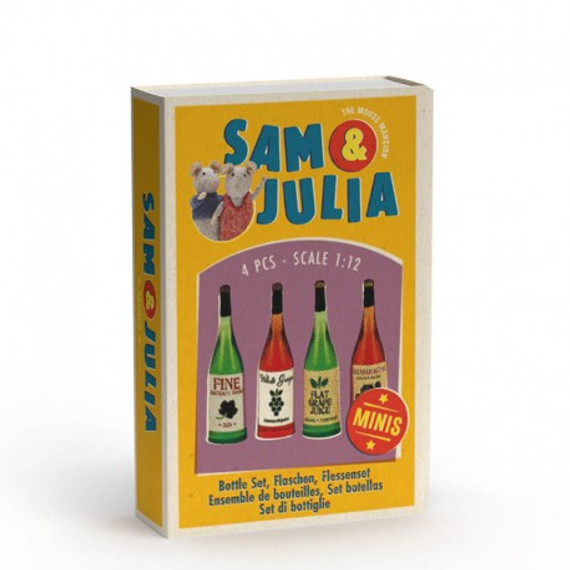 Sam & Julia Miniatűr kiegészítő - Boros palackok