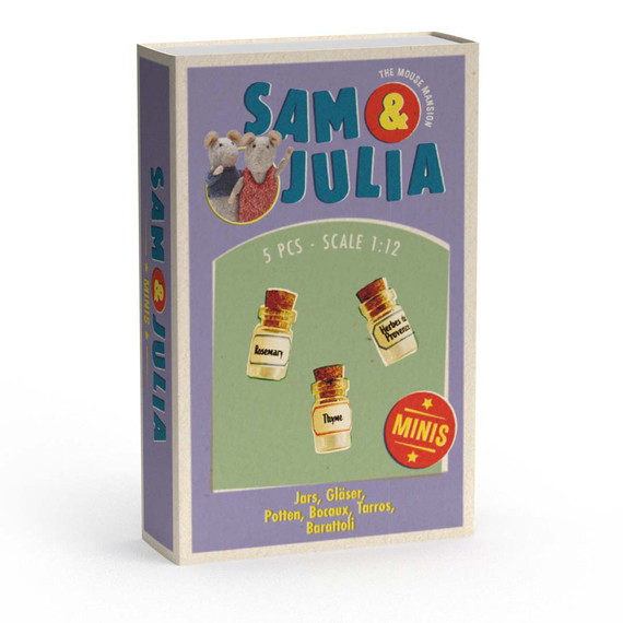 Sam & Julia Miniatűr kiegészítő - Fűszertartó szett Sam & Julia Miniatűr kiegészítő - Fűszertartó szett