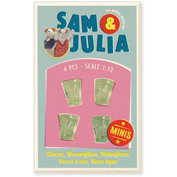 Sam & Julia Miniatűr kiegészítő - Műanyag pohár szett