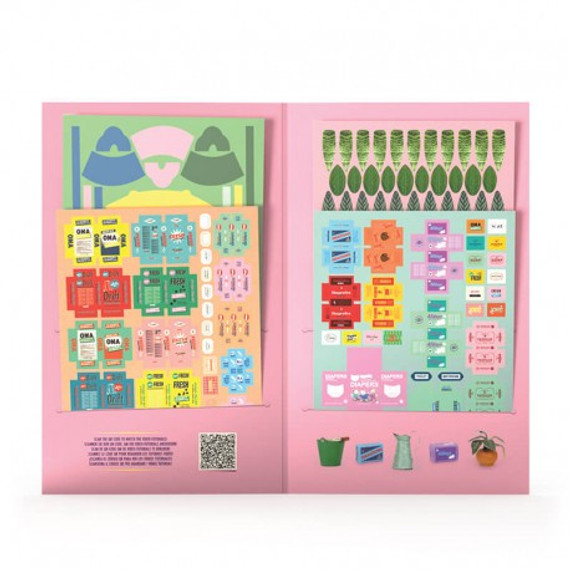 Sam & Julia Die Cuts Matrica szett - Fürdőszoba – Mouse Mansion