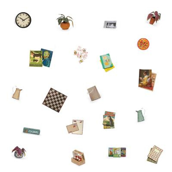 Sam & Julia Die Cuts Matrica szett - Nappali – Mouse Mansion