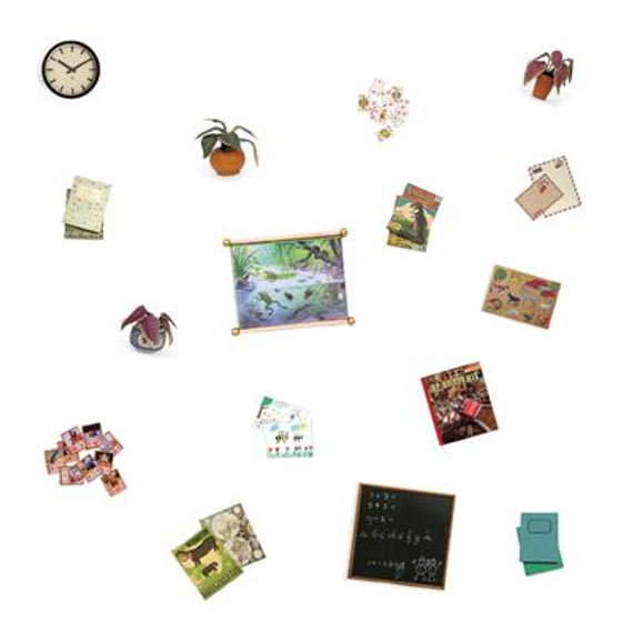 Sam & Julia Die Cuts Matrica szett - Tanterem – Mouse Mansion
